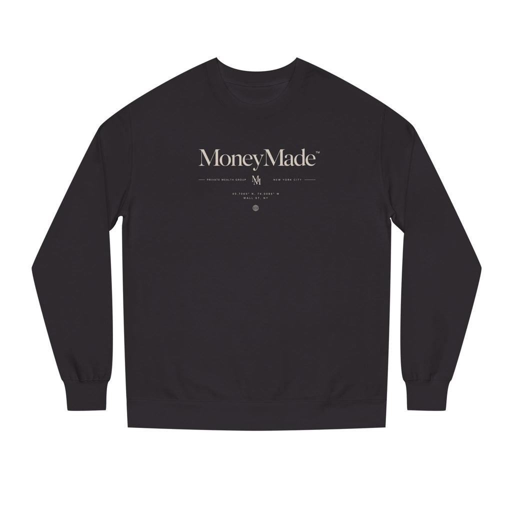 MoneyMade Crewneck Sweatshirt — Minimalist Logo Financial Streetwear